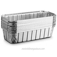 [20 Pack 3lb Loaf Size ] Propack Disposable Aluminum Foil Meal Prep Cookware Loaf Pans 10.5x5x2.5 Oven Toaster Grill Cooking Roasting Broiling Baking Event Take Out Restaurant