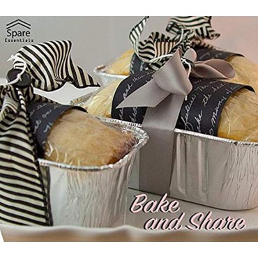 35 Pack 1LB Cute Mini Loaf Pans Aluminum Loaf Pans Bread Pans Foil Loaf Pan l Cake Pan Disposable Aluminum Pans l Top bakery's choice Tin Pans 1 Pound 6'' X 3.5 x 2