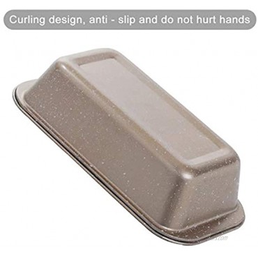 4PCS Medium Loaf Bread Pan Non-stick Coating Carbon Steel Baking Bread Pan Gold Pink Blue Grey,Safety bread Loaf Pan