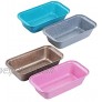 4PCS Medium Loaf Bread Pan Non-stick Coating Carbon Steel Baking Bread Pan Gold  Pink Blue Grey,Safety bread Loaf Pan