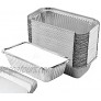 55 Pack – Loaf Pans with Lids Aluminum Loaf Pans Bread Pans Meatloaf Pans l Cake Pan Foil Loaf Pans Disposable Aluminum l Tin Pans 650 ml capacity – Size 7.8’’x4.3’’x2’’ by Spare Essentials