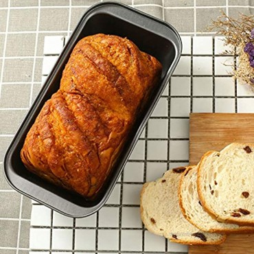 Arashill 4-Piece Set Loaf Bread Pans Nonstick Carbon Steel Baking Bread Pans DIY Cake Mold Toast Mold For Homemade Cakes Breads Meatloaf and Quiche