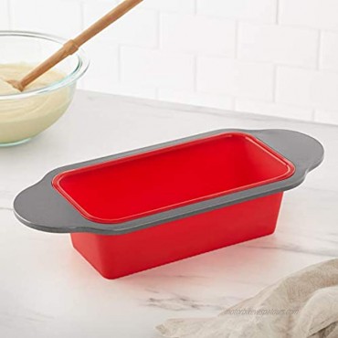 Basics Silicone Loaf Pan 8.5 x 4-Inch Red