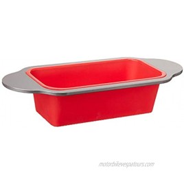Basics Silicone Loaf Pan 8.5 x 4-Inch Red