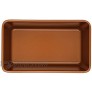 Chef Select Premium Loaf Pan 9-Inch Large Size Steel Copper Color Non-Stick Rolled Lip | Baking Pound Cake Raisin Bread Meatloaf Candle Base Centerpiece