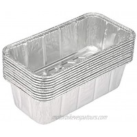 DOBI 10 Pack Loaf Pans Disposable Aluminum Foil 2Lb Bread Pans Standard Size 8.5 X 4.5 X 2.5