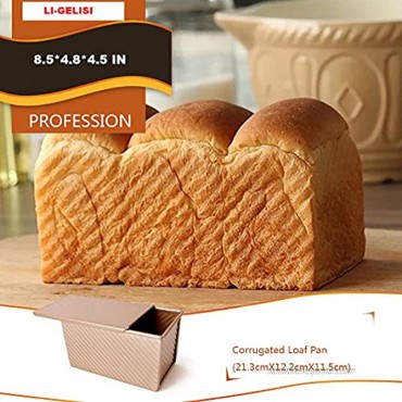 Loaf Pan With Cover Quick Release Coating Professional 1-Pound Non-Stick Loaf Pan