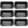 Loaf Pan,6 Pcs Non-Stick Mini Loaf Pan Set and Bread Pan,Carbon Steel Bread Pan for Bread,Cakes,Quiche and Brownies