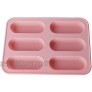 Mini Loaf Pan for Baking Bread 6-Cavity 3.5 X 1.38 X 0.75 Deep Small Silicone Loaf Pans Nonstick