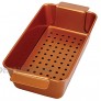 Non-Stick Meatloaf Pan 2-Piece Healthy Meatloaf Pan Set Copper Coating With Removable Tray Drains Grease