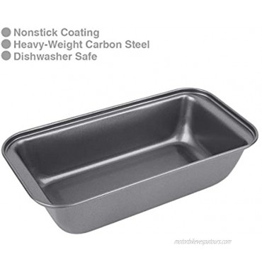 Nonstick Carbon Steel Baking Bread Pan Medium Loaf Pan 8 1 2 x 4 1 2 Set of 3