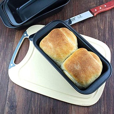 Nonstick Loaf Pan 9x5 Inch Carbon Steel Bread Baking Pan for Oven Baking Set of 2 -Gray