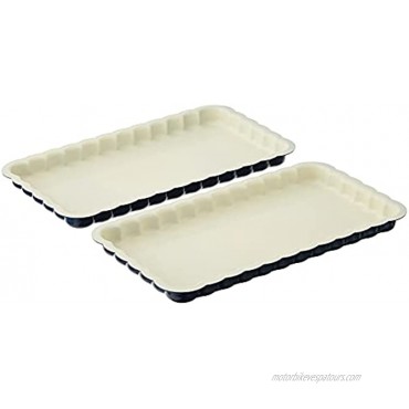 Nordic Ware Celebrations Stackable Loaf Pan Set of 2 Navy White