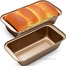 OJelay Bread Loaf Pan | 8x4Inch 2 Pack Nonstick Baking Pan Carbon Steel Loaf Pan For Baking Bread