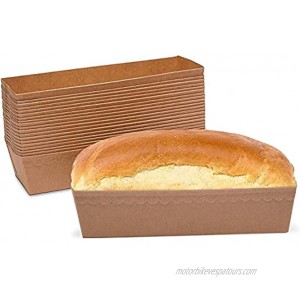 Paper Loaf Pans for Baking Bread Brown Kraft 9.5 x 3.5 x 2 In 30 Pack