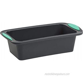 Trudeau Structure Loaf Pan Silicone Bakeware 8.5 x 4.5 Mint Black