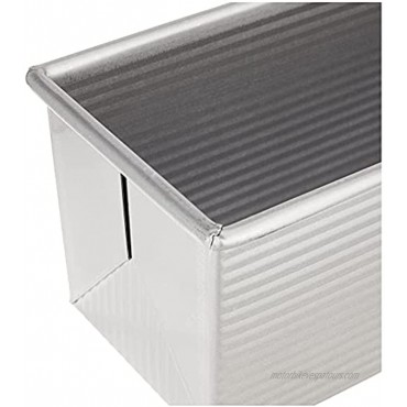 USA Pan Bakeware Pullman Loaf Pan with Cover 13 x 4 inch Nonstick & Quick Release Coating Made in the USA from Aluminized Steel