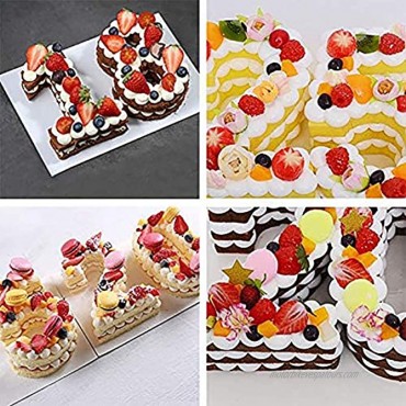 10 Inch Silicone Numbers Cake Molds,3D Digital Baking Silicone Mould,Large Number Cake Mold Set 0-9 Numbers Cake Molds Silicone Baking Pans for Birthday and Wedding Anniversary 3D Baking Molds Numbers