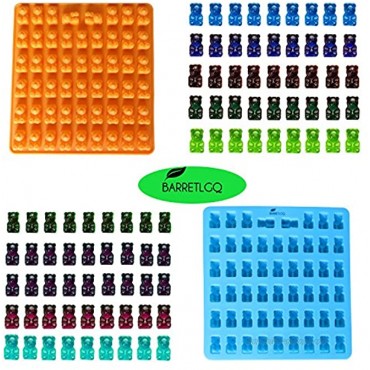 2 Pack 53 Cavity Silicone Gummy Bear Mold with a Dropper Making Gummy Candy Chocolate with Your Kids Together