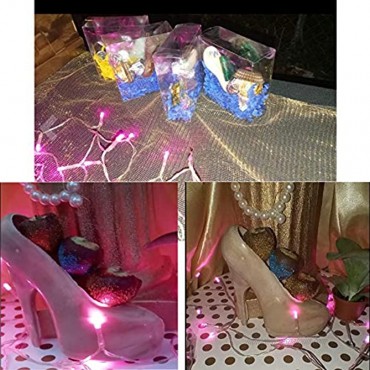 Big Size 3D High Heel Shoe Chocolate Mold with 3 Clips DIY Crystal Jelly Lady Shoes Mould Candy Cake Decoration Desserts Fondant Model Baking Pastry Tool 7.5 x 7 x 2.7