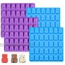 Candy Molds Silicone Gummy Bear Molds 1 Inch Cute Bear Chocolate Molds Food Grade Silicone Molds 4 Pack