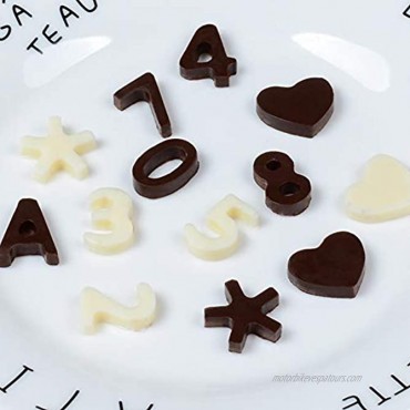 Chocolate Molds Letter and Number Silicone Candy Molds Break Apart Chocolate Molds Candy Protein and Engery Bar Silicone Mold