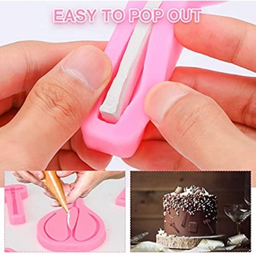 Color You 5pcs Hand Tools Silicone Mold SmallSiliconeMolds 3D Sugar Chocolate Fondant Molds Refrigerated& High Temperature Candy CakeMoldsSilicone for Desserts Cupcake Topper Decorations