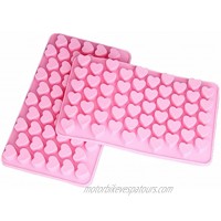 Cy3Lf Silicone Mini Heart Shape Ice Cube Candy Chocolate Mold PACK OF 2