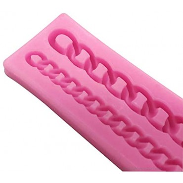 Diamond Chain Silicone Fondant Mold Cake Decorating Pastry Gum Pastry Tool Kitchen Tool Sugar Paste Baking Mould Cookie Pastry