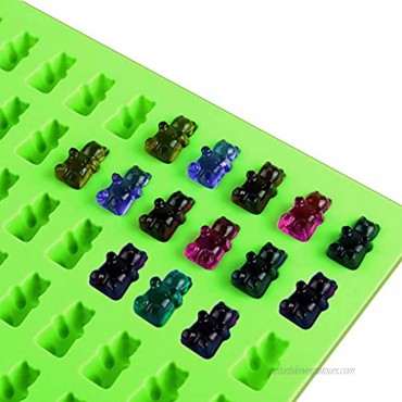 Gummy Bear Mold Kmeivol Gummy Molds 4 Pack Gummy Mold 50 Cavity Silicone Gummy Bear Molds with Dropper