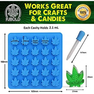Gummy Leaf Silicone Candy Mold Party Novelty Gift 3 Pack