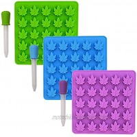 Gummy Leaf Silicone Candy Mold Party Novelty Gift 3 Pack