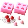 HengKe 2 Pieces 3D Strawberry Silicone Mold,Food Grade Safety Silicon Materials for Baking Mousse Dessert Molds Ice Cube Jello Cake Chocolate Truffle Mold Pastry Fruit Shape Ice Cream Mould