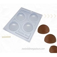 Hot Chocolate Bomb Molds | Four Parts Special Mold made by BWB Embalagens in Brazil | Chocolate Molds that help you make a Viral Treat at home | Ideal Product in the Kitchen 60mm Sphere