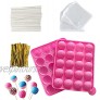 HYCSC 20 Cavity Silicone Cake Pop Mold Kits Cake Pop Tray with 60pcs Cake Pop Sticks Bags Twist Ties Great for Cake Pop Maker  Lollipop Mold Cake Pop and Chocolate