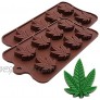 Marijuana Cannabis Weed Hemp Leaf Silicone Molds for Pot Candy Mold Chocolate Gummy Gummies 2 Pack