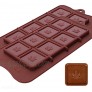 Marijuana Leaf Chocolate Bar Silicone Candy Mold Trays 2 Pack