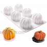 Silicone Cake Molds For Baking Halloween 3D Pumpkin Silicone Mold 6 Cavities Cupcake Baking Pan Mousse Mold Tray For Candy Chocolate Brownie,Cheesecake Dessert Handmade DIY Soap Making
