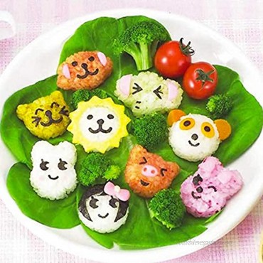 Yunko 6set Fish Car Heart Shape Egg Sushi Rice Mold Mould Decorating Fondant Cake Tool Cookery molds