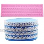 Anyana Embossing Mat Lace Band Silicone imprint Fondant impression Sugar Paste Mould Cake Decoration Tools Kitchen chocolate Sugar Paste Baking Mold Cookie Pastry