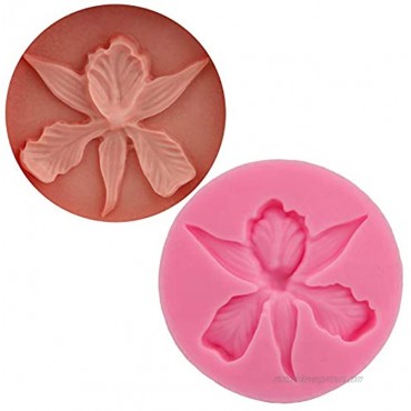 Cute Very Mini Creative Orchid Flower Floral Silicone Mold Cymbidium for DIY Cake Fondant Baking Biscuit Tray 3D Hard Candies Desserts Drop Glue Decor Tool