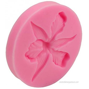 Cute Very Mini Creative Orchid Flower Floral Silicone Mold Cymbidium for DIY Cake Fondant Baking Biscuit Tray 3D Hard Candies Desserts Drop Glue Decor Tool