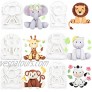 Jungle Animals Fondant Silicone Molds Sugarcraft Cake Decoration 6-count Height 2.6-3.6inch