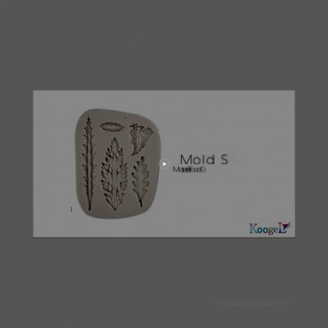 Koogel Tree Leaf Silicone Mold Resin Mold Cake Fondant Silicone Mold Fondant Clay Mould Leaf Shape DIY Decorating Tool