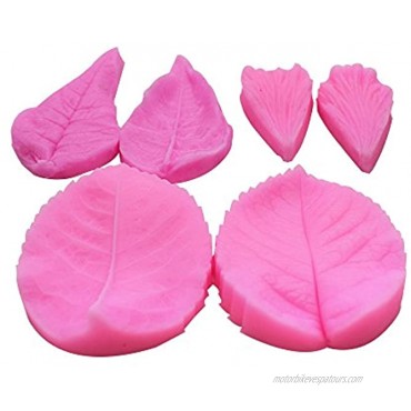 Leaf Mold 3Pcs set KOOTIPS Silicone Leaf Petal Veiner Sugar Craft Tools Fondant and Gum Paste Mold