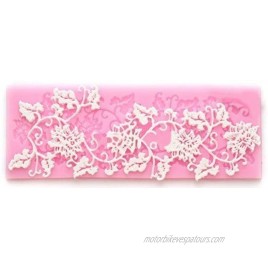 Longzang Flower Rattan Silicone Lace Mat Art Deco Fondant Mold Silicone Molds Craft Mould DIY Cake Decorating L042