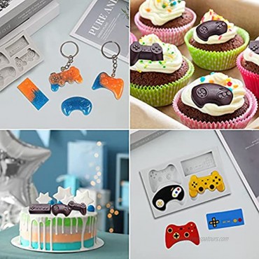 SAKOLLA Game Controller Cake Fondant Mould Video Gamepad Silicone Mould for Candy Chocolate Cupcake Decoration Resin Clay