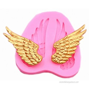 Zittop Angel Wing Fondant Mold Angle Baby Cherub Cherub's Angle's WINGS wing Silicone Mould Candy Mold Sugar Craft Molds For DIY Cake Decorating