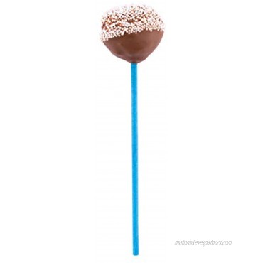 5.9 Inch Cake Pop Sticks 100 Biodegradable Lollipop Sticks Compostable Multipurpose Sky Blue Paper Colored Cake Pop Sticks Food Grade For Desserts Or Crafts Restaurantware