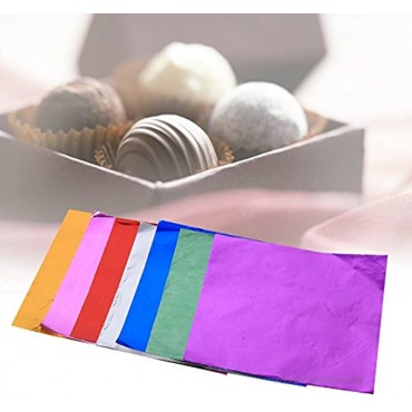 Candy Wrappers 100 Pieces Chocolate Wrapping Papers 3.15 Square Foil Paper Wrappers for Candy Packaging DecorationFuchsia